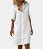 Robe Chemise avec Fermeture à Boutons pour Femmes