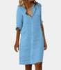 Robe Chemise avec Fermeture à Boutons pour Femmes