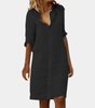Robe Chemise avec Fermeture à Boutons pour Femmes