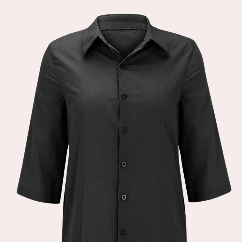 Robe Chemise avec Fermeture à Boutons pour Femmes