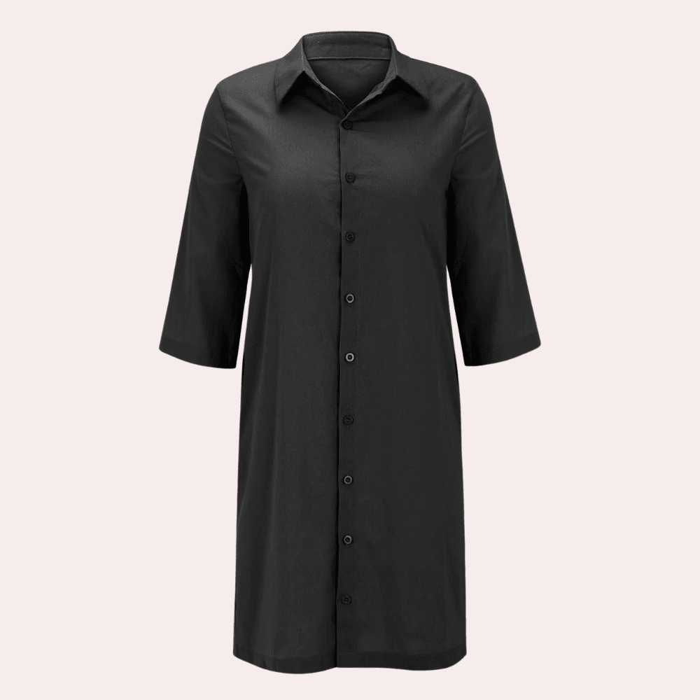 Robe Chemise avec Fermeture à Boutons pour Femmes