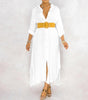Robe Chemise à Fermeture à Boutons pour Femmes