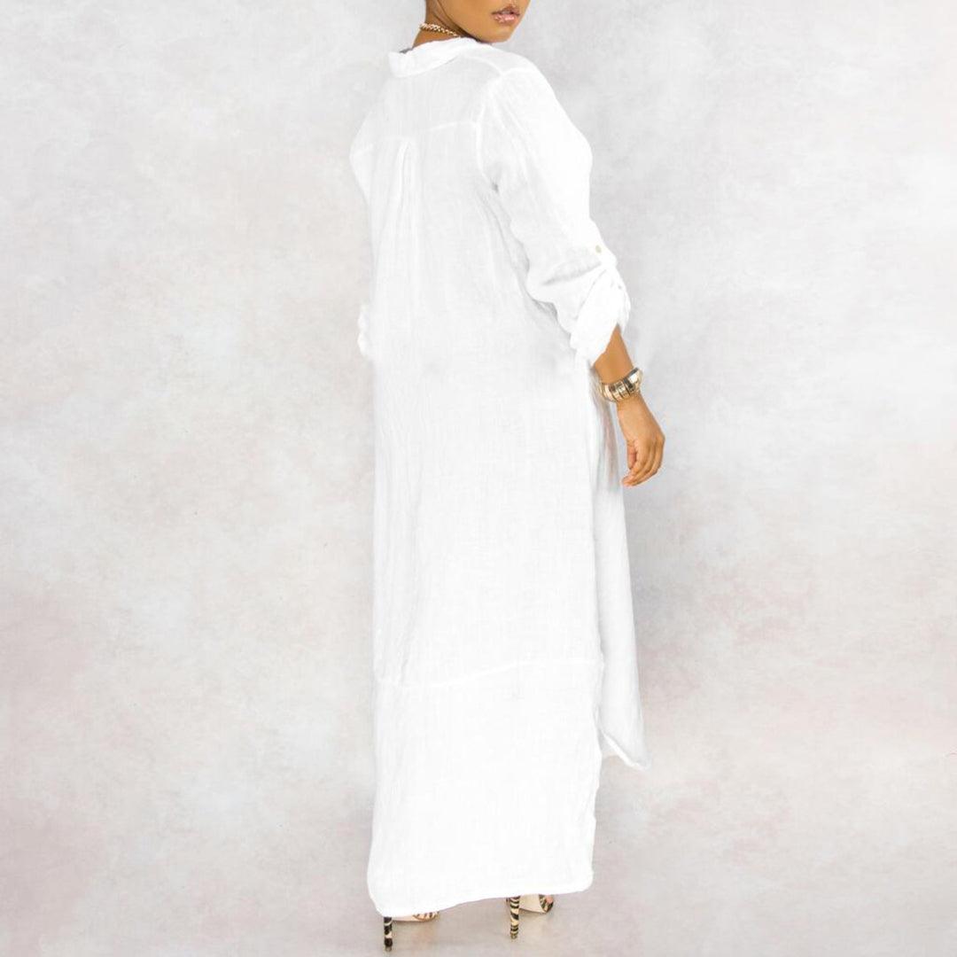 Robe Chemise à Fermeture à Boutons pour Femmes