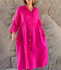 Robe Chemise à Fermeture à Boutons pour Femmes