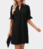 Robe Chemise Décolleté en V pour Femmes