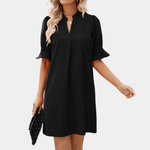 Robe Chemise Décolleté en V pour Femmes