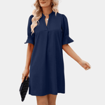 Robe Chemise Décolleté en V pour Femmes