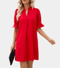 Robe Chemise Décolleté en V pour Femmes