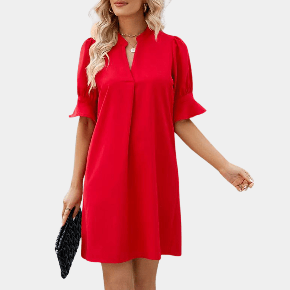 Robe Chemise Décolleté en V pour Femmes