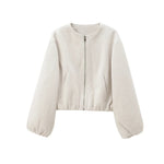 Blouson Bomber Femme Col Rond pour Femmes - Emilia Lane