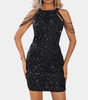 Robe Bodycon Pailletée pour Femmes