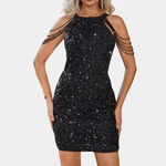 Robe Bodycon Pailletée pour Femmes