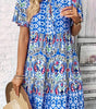 Robe Bohème à Nœud et Volants pour Femmes