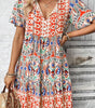 Robe Bohème à Nœud et Volants pour Femmes