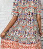 Robe Bohème à Nœud et Volants pour Femmes