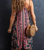 Robe d'Été Longue en Patchwork de Fleurs pour Femmes
