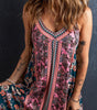 Robe d'Été Longue en Patchwork de Fleurs pour Femmes