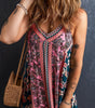 Robe d'Été Longue en Patchwork de Fleurs pour Femmes