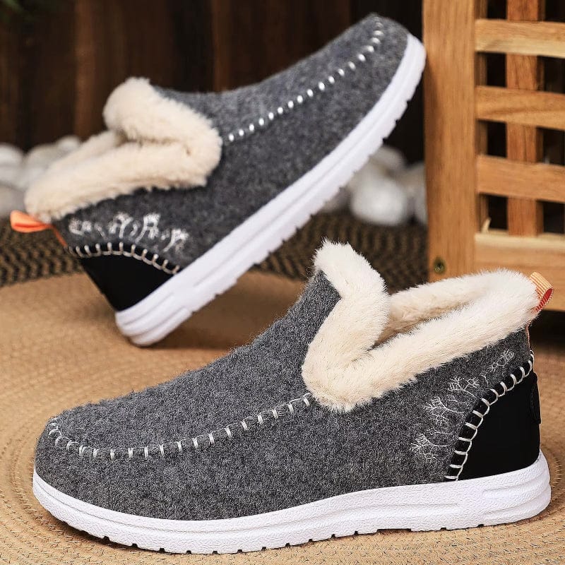Casual Ankle Boots Lined with Faux Fur for Women
