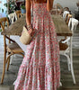 Robe Maxi Boho à Froufrous pour Femmes