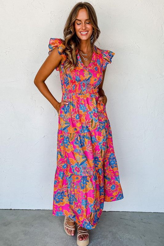 Robe Boho à Fleurs pour Femmes
