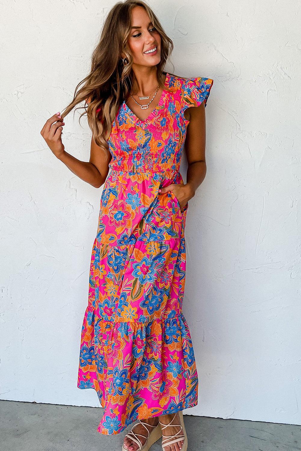 Robe Bohème à Fleurs pour Femmes