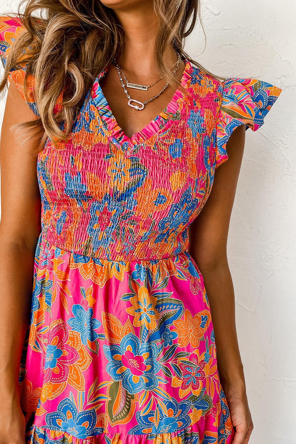 Robe Bohème à Fleurs pour Femmes