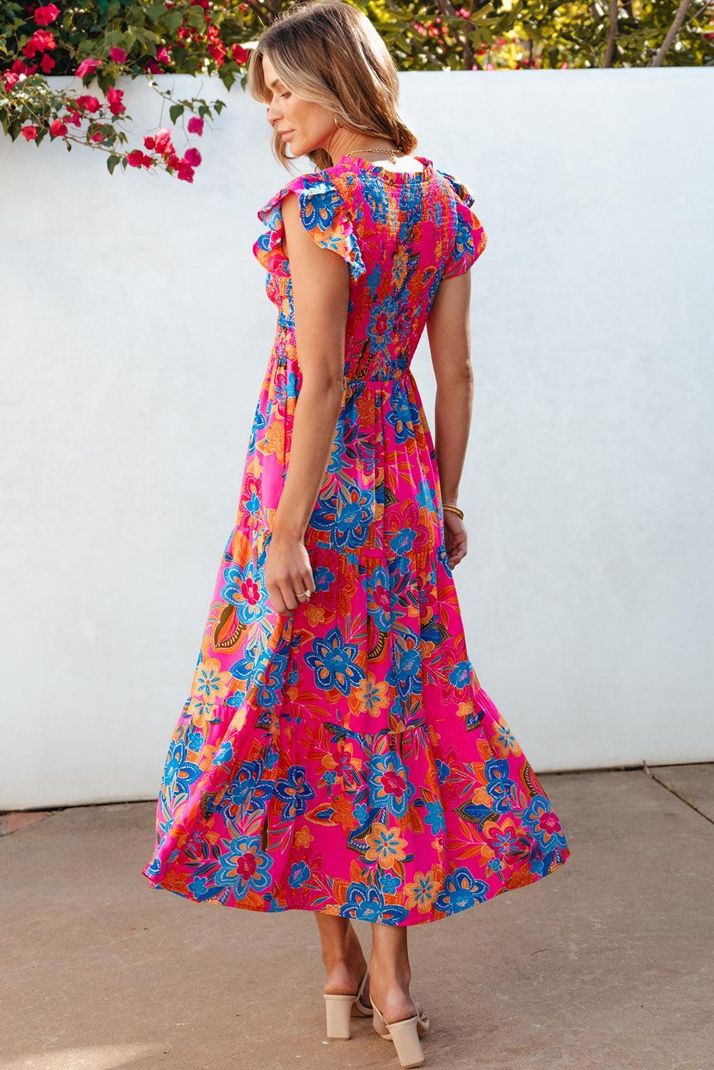 Robe Bohème à Fleurs pour Femmes