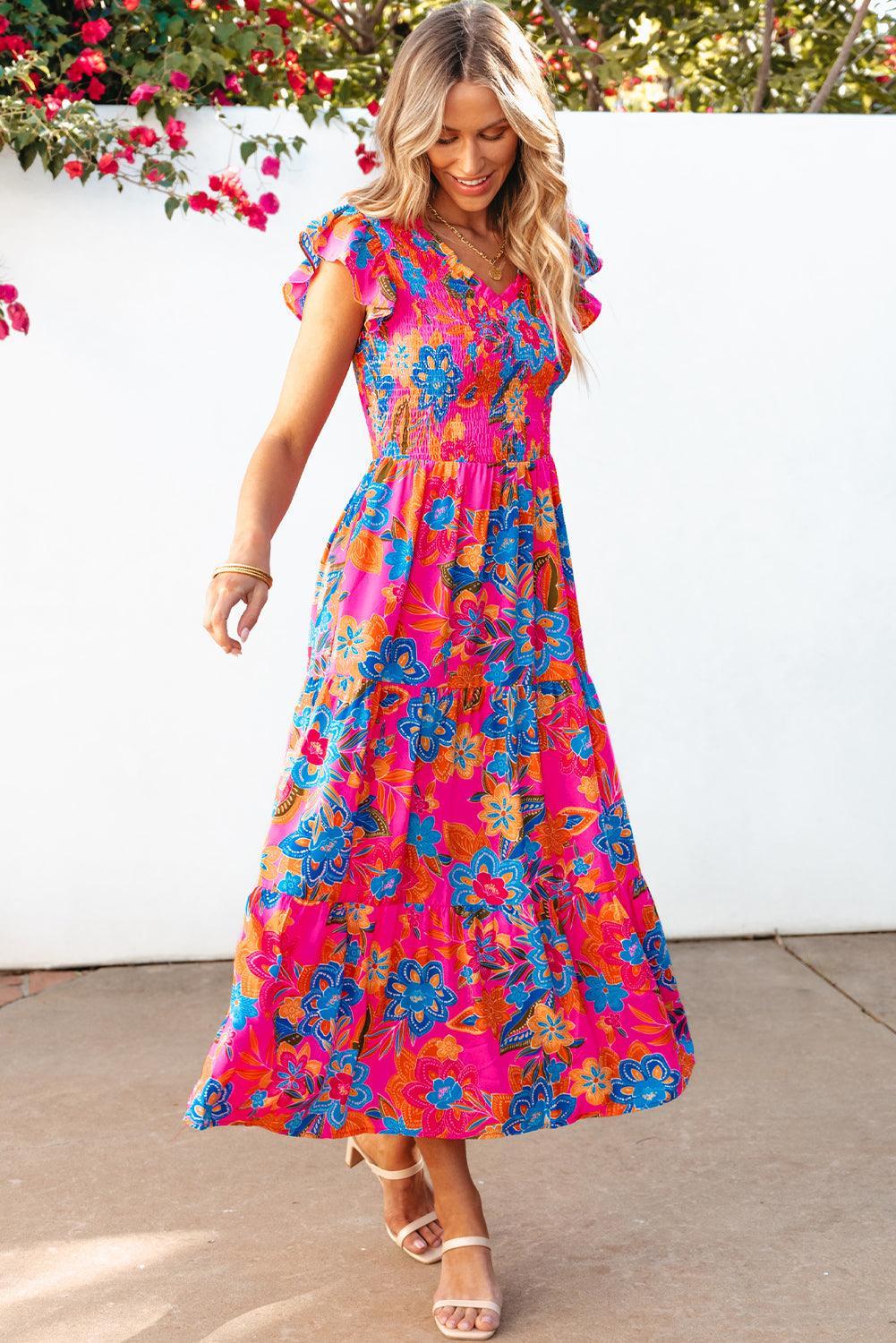 Robe Bohème à Fleurs pour Femmes