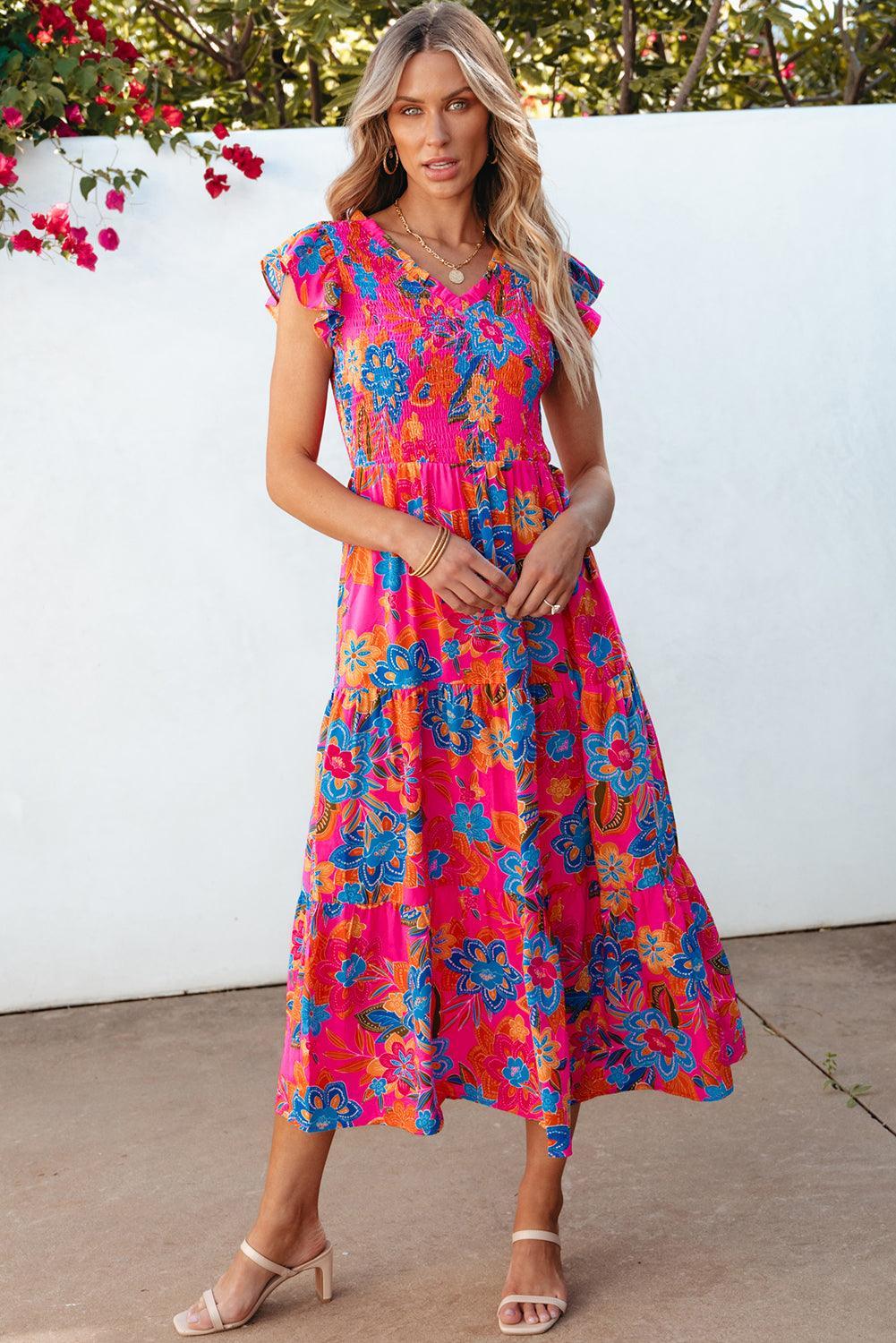 Robe Bohème à Fleurs pour Femmes
