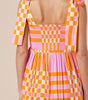 Robe Maxi Boho à Carreaux pour Femmes