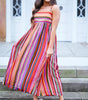 Robe Maxi Boho Fines Bretelles pour Femmes