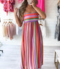 Robe Maxi Boho Fines Bretelles pour Femmes