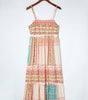 Robe Boho Patchwork Décolleté Carré pour Femmes
