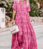 Robe Maxi Boho à Volants pour Femmes