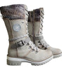 Botte à Lacets Haute en Simili Cuir pour Femme - Emilia Lane