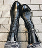 Botte Mi-Mollet à Lacets et Talon en Simili Cuir pour Femme - Emilia Lane
