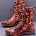 Bottes Brodées Rétro pour Femmes - Emilia Lane