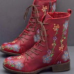 Bottes Brodées Rétro pour Femmes - Emilia Lane