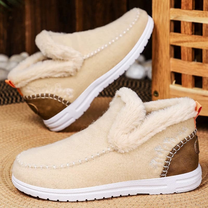Bottes Cheville Casual Doublées en Fausse Fourrure pour Femmes - Emilia Lane