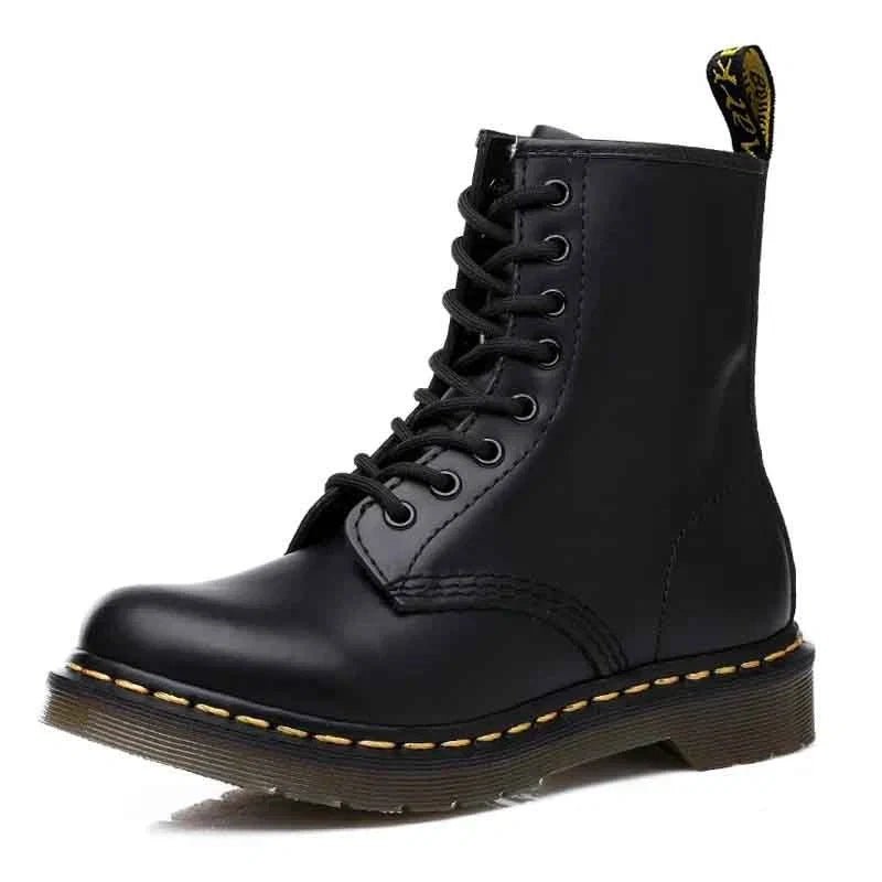 Bottines à Lacets en Cuir Véritable pour Femme | Semelle Confort