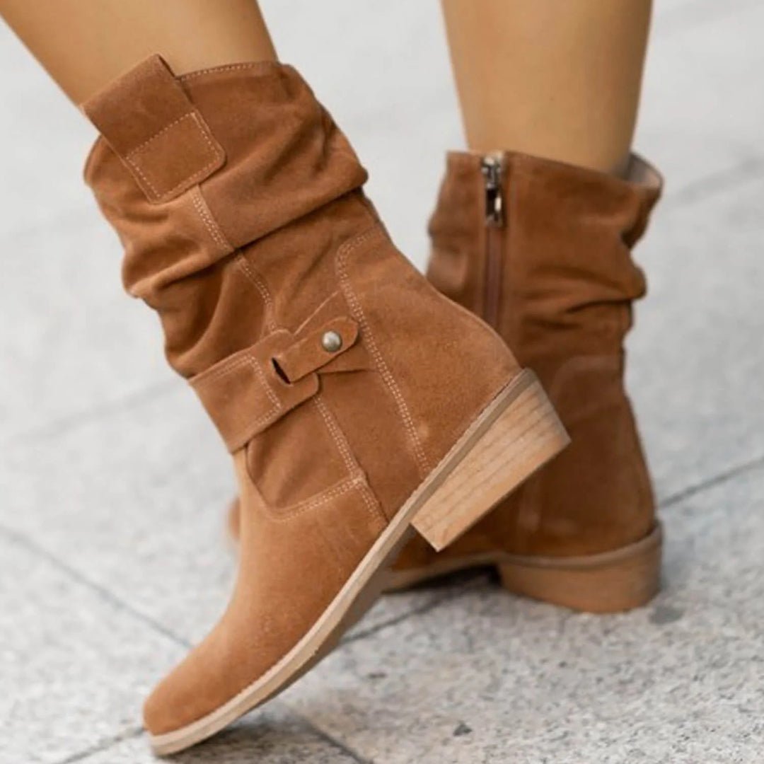 Bottes mi - mollet pour Femme - Emilia Lane