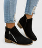 Bottine à Talon en Simili Cuir pour Femme - Emilia Lane