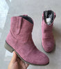 Bottines femme effet daim style western - Emilia Lane