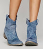 Bottines femme effet daim style western - Emilia Lane