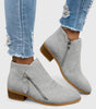 Bottine à Talon en Simili Cuir pour Femme