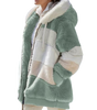 Veste en Fourrure Synthétique à Capuche pour Femmes