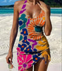 Tankini Graphique Imprimé et Short pour Femme