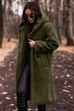 Women's Hooded Winter Coat in Faux Fur