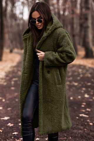 Women's Hooded Winter Coat in Faux Fur
